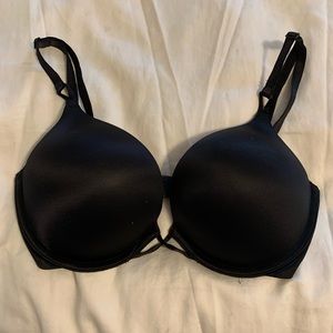 Black Victoria’s Secret bombshell bra.